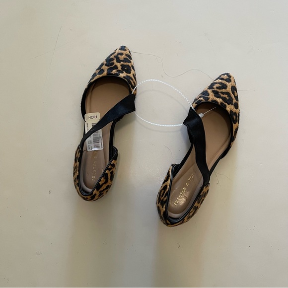 Preston & York Leopard Print Haircaff Asymmetrical Flats - Picture 7 of 8